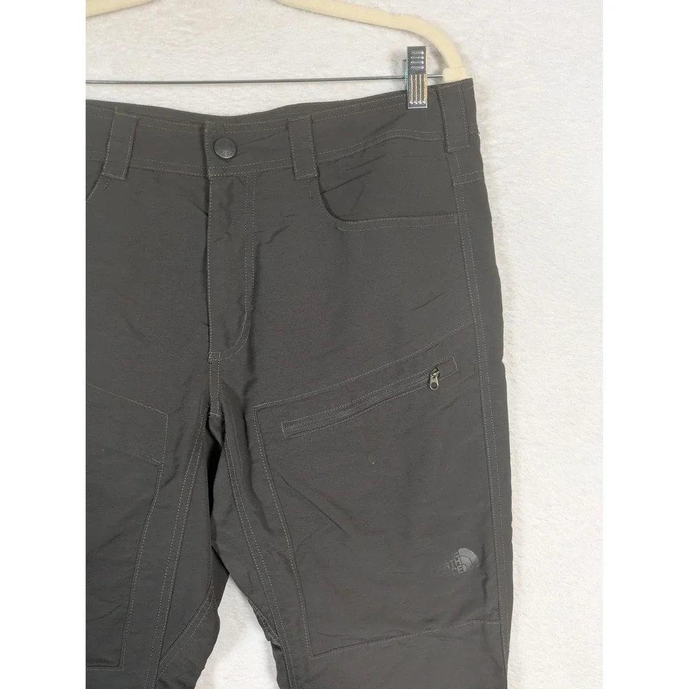 The North Face Hiking Pants Men's 32 Dark Gray Articulated Knee Technical Trail